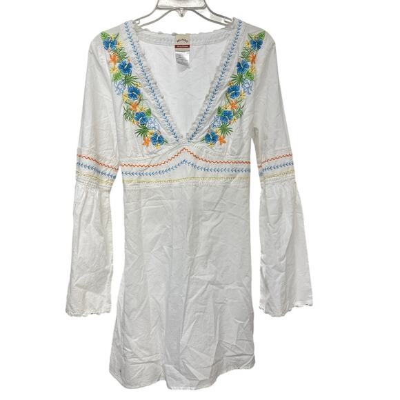 Tommy Bahama Relaxed Women Top Tunic Dress Embroidered Med - Picture 1 of 4